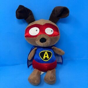 Ganz Noble Heroes Achievement Dog Plush 8 inch Superhero Brown Red Blue H12538